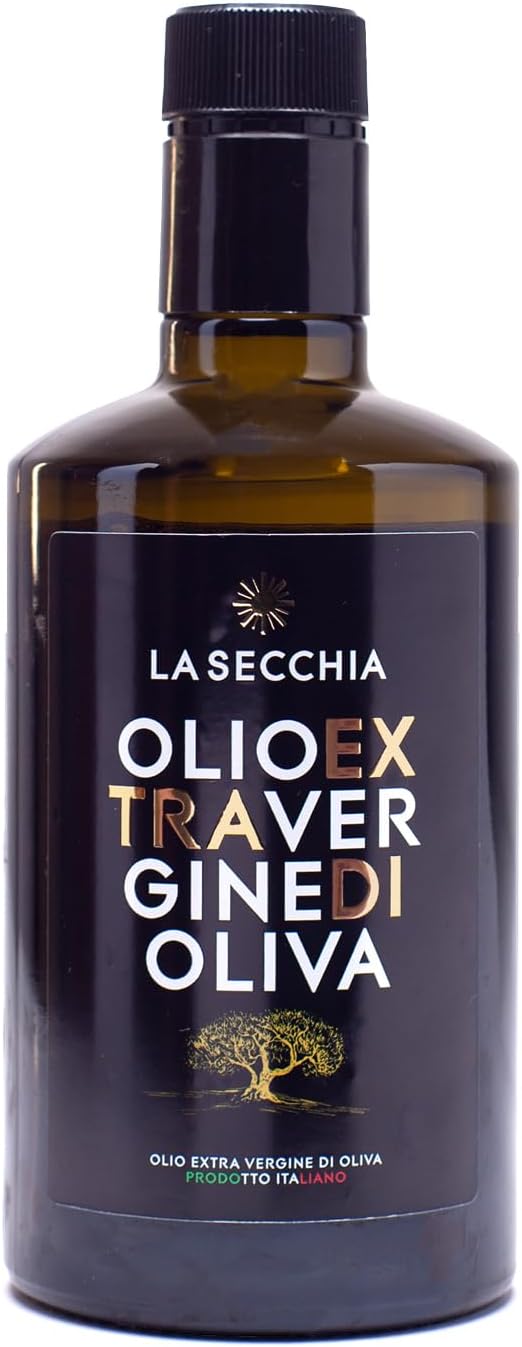 La Secchia - Italian Extra Virgin Olive Oil, Olives Grown Near Lake Garda, Flavorfull, Fruity, Bitter, Extra Virgin Olive Oil 100% Artisan, Made in Italy, 500ml